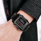 Original Skmei 1868 Boys New Style Design Famous Watch Digital Analog Mens Wrist Watches for Men Luxury Watch - Without Box - Black With Golden Case