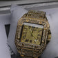 CTR Watch Stone Mens Striking Stone Finish Precision Quartz Comfortable Fit - Black