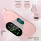 Portable Menstrual Heating Pad Belt for Women – Electric Period Pain Relief Massager with 3 Heat Levels & 4 Massage Modes (Flower Box)